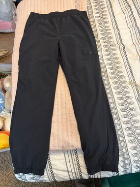 Black Elastic Ankle Jogger Pants